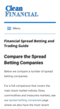 Mobile Screenshot of cleanfinancial.com